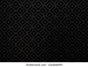Dark Black vector backdrop with lines, cubes. Glitter abstract illustration with colorful lines, rhombuses. Smart design for your business advert.