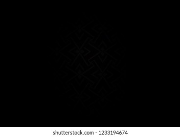 Dark Black vector backdrop with long lines. Shining illustration with lines on abstract template. Smart design for your business advert.