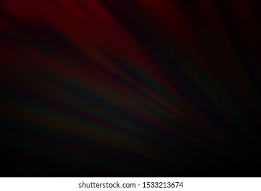 Dark Black vector backdrop with long lines. Glitter abstract illustration with colored sticks. Pattern for websites, landing pages.