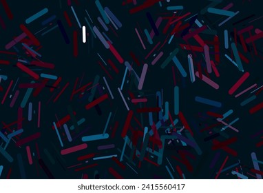 Dark black vector backdrop with long lines. Decorative shining illustration with lines on abstract template. Backdrop for TV commercials.