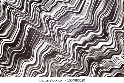 Dark Black vector background with abstract lines. A sample with blurred bubble shapes. New composition for your brand book.