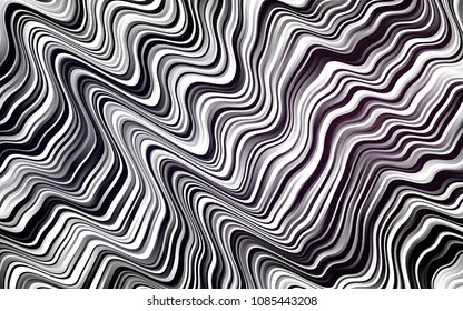 Dark Black vector background with abstract lines. Colorful illustration in abstract marble style with gradient. Marble design for your web site.