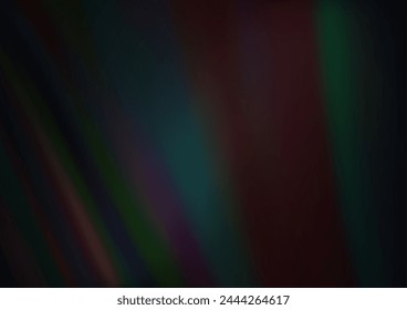 Dark Black vector background with abstract lines. Colorful illustration in abstract marble style with gradient. New composition for your brand book.