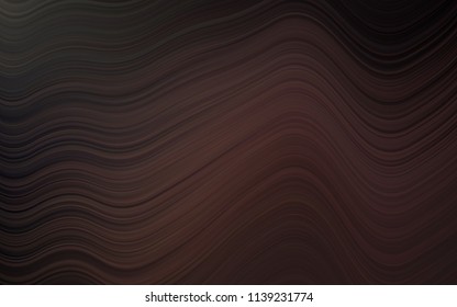Dark Black vector background with bent lines. Glitter abstract illustration with wry lines. The best blurred design for your business.