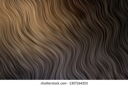 Dark Black vector background with bent lines. Geometric illustration in marble style with gradient.  The template for cell phone backgrounds.