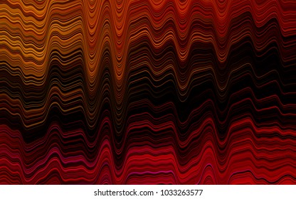 Dark Black vector background with bubble shapes. Shining crooked illustration in marble style. Pattern for your business design.