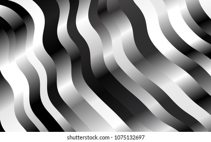 Dark Black vector background with bubble shapes. Shining illustration, which consist of blurred lines, circles. The elegant pattern for brand book.