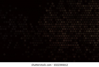 Dark Black vector  background with bubbles. Modern abstract illustration with colorful water drops. New design for ad, poster, banner of your website.