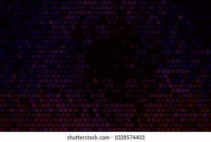 Dark Black vector  background with bubbles. Modern abstract illustration with colorful water drops. Completely new template for your brand book.