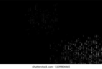 Dark Black vector  background with bubbles. Modern abstract illustration with colorful water drops. The pattern can be used for ads, leaflets of liquid.
