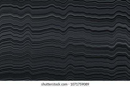 Dark Black vector background with curved circles. Colorful illustration in abstract marble style with gradient. The best blurred design for your business.