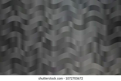 Dark Black vector background with curved circles. Creative illustration in halftone marble style with gradient. The elegant pattern for brand book.