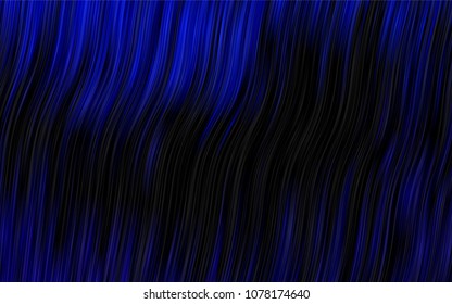 Dark Black vector background with curved circles. Shining illustration, which consist of blurred lines, circles. Marble style for your business design.