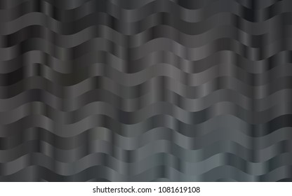 Dark Black vector background with curved circles. Colorful illustration in abstract marble style with gradient. New composition for your brand book.