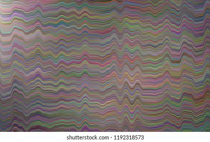 Dark Black vector background with curved circles. Brand-new colored illustration in marble style with gradient. Pattern for your business design.