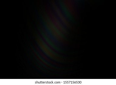Dark Black vector background with curved circles. Creative geometric illustration in marble style with gradient. The elegant pattern for brand book.
