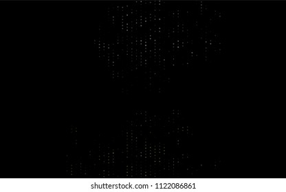 Dark Black vector  background with dots. Abstract illustration with colored bubbles in nature style. The pattern can be used for aqua ad, booklets.