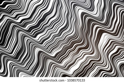Dark Black vector background with lamp shapes. Colorful illustration in abstract marble style with gradient. The best blurred design for your business.