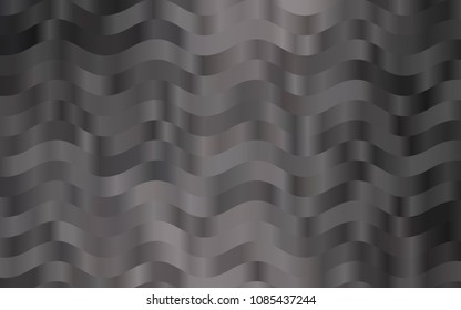 Dark Black vector background with lamp shapes. Glitter abstract illustration with wry lines. A completely new template for your business design.