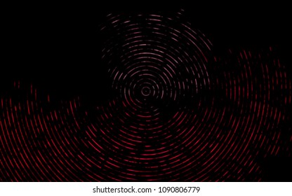 Dark Black vector background with lamp shapes. A sample with blurred bubble shapes. Textured wave pattern for backgrounds.