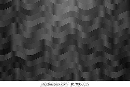 Dark Black vector background with lava shapes. Shining crooked illustration in marble style. A completely new marble design for your business.