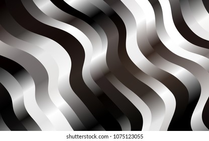 Dark Black vector background with lava shapes. A sample with blurred bubble shapes. The template for cell phone backgrounds.