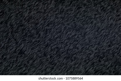 Dark Black vector background with lava shapes. A vague circumflex abstract illustration with gradient. The best blurred design for your business.