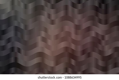 Dark Black vector background with lava shapes. Shining illustration, which consist of blurred lines, circles. A new texture for your  ad, booklets, leaflets.