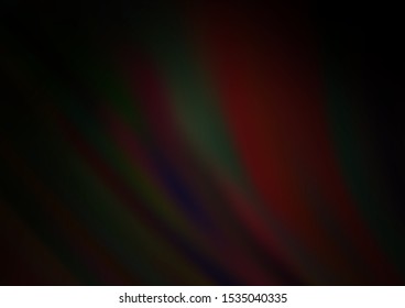 Dark Black vector background with lava shapes. A sample with blurred bubble shapes. The elegant pattern for brand book.