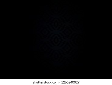 Dark Black vector background with lines, rhombuses. Colorful lines, squares on abstract background with gradient. Pattern for ads, posters, banners.