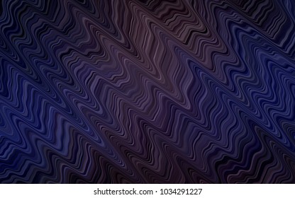 Dark Black vector background with liquid shapes. Shining crooked illustration in marble style. The template for cell phone backgrounds.