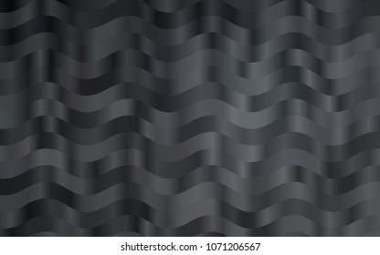Dark Black vector background with liquid shapes. A sample with blurred bubble shapes. A completely new marble design for your business.