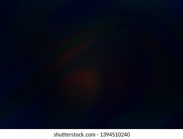 Dark Black vector background with liquid shapes. A sample with blurred bubble shapes. A completely new template for your business design.