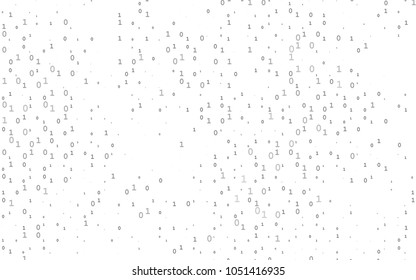 Dark Black vector background with signs of numerals. Blurred design in simple style with collection of numerals. The pattern can be used for ad, booklets, leaflets of education.