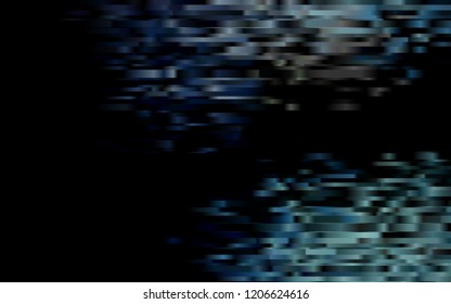 Dark Black vector background with straight lines. Lines on blurred abstract background with gradient. Best design for your ad, poster, banner.