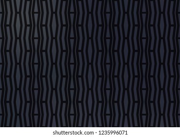 Dark Black vector background with straight lines. Lines on blurred abstract background with gradient. Best design for your ad, poster, banner.
