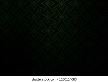 Dark Black vector background with straight lines. Lines on blurred abstract background with gradient. Pattern for websites, landing pages.