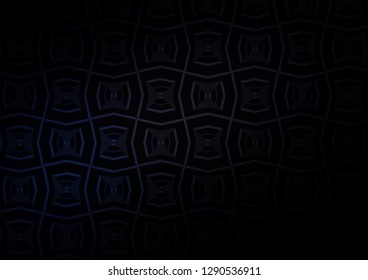 Dark Black vector background with straight lines. Modern geometrical abstract illustration with staves. Best design for your ad, poster, banner.