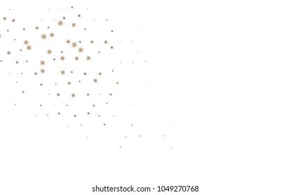 Dark Black vector background with xmas snowflakes. Modern geometrical abstract illustration with crystals of ice. The pattern can be used for new year leaflets.