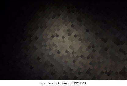 Dark Black vector bandy template. Shining illustration, which consist of curved lines. The textured pattern can be used for background.