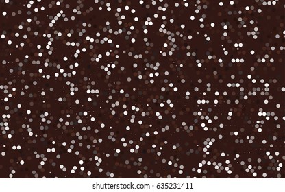 Dark Black vector banner with circles, spheres. Abstract spots. Background of Art bubbles in halftone style with colored gradient.