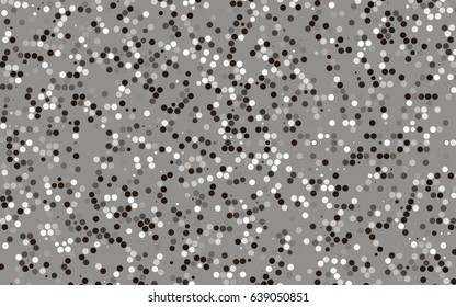 Dark Black vector banner with circles, spheres. Abstract spots. Background of Art bubbles in halftone style with colored gradient.