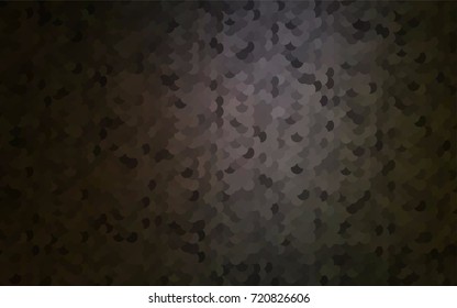 Dark Black vector banner with circles, spheres. Abstract spots. Background of Art bubbles in halftone style with colored gradient.