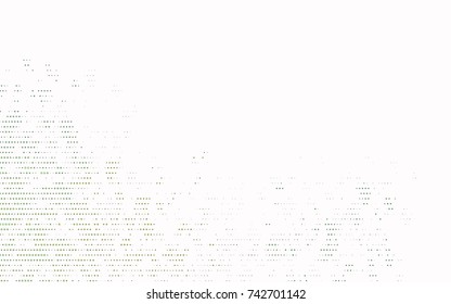 Dark Black vector banner with circles, spheres. Abstract spots. Background of Art bubbles in halftone style with colored gradient.