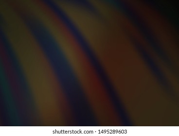Dark Black vector blur pattern. A vague abstract illustration with gradient. The elegant pattern for brand book.