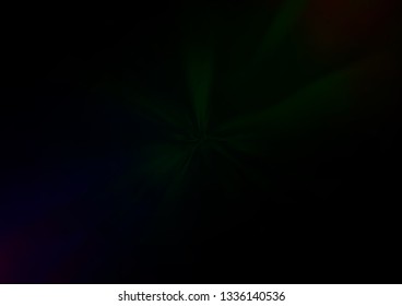 Dark Black vector blurred background. Colorful illustration in abstract style with gradient. A new texture for your design.