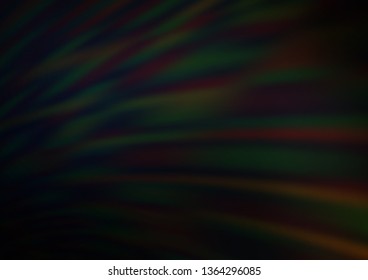 Dark Black vector blurred background. An elegant bright illustration with gradient. The template can be used for your brand book.