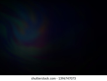 Dark Black vector blurred background. Glitter abstract illustration with an elegant design. A completely new design for your business.
