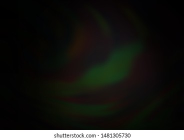 Dark Black vector blurred background. A completely new color illustration in a bokeh style. The best blurred design for your business.