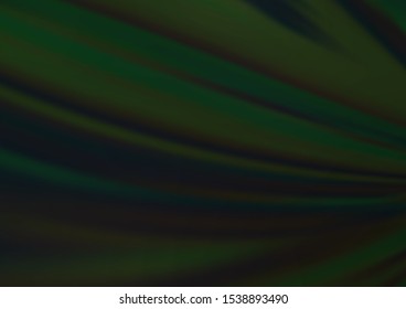 Dark Black vector blurred background. Colorful abstract illustration with gradient. The elegant pattern for brand book.